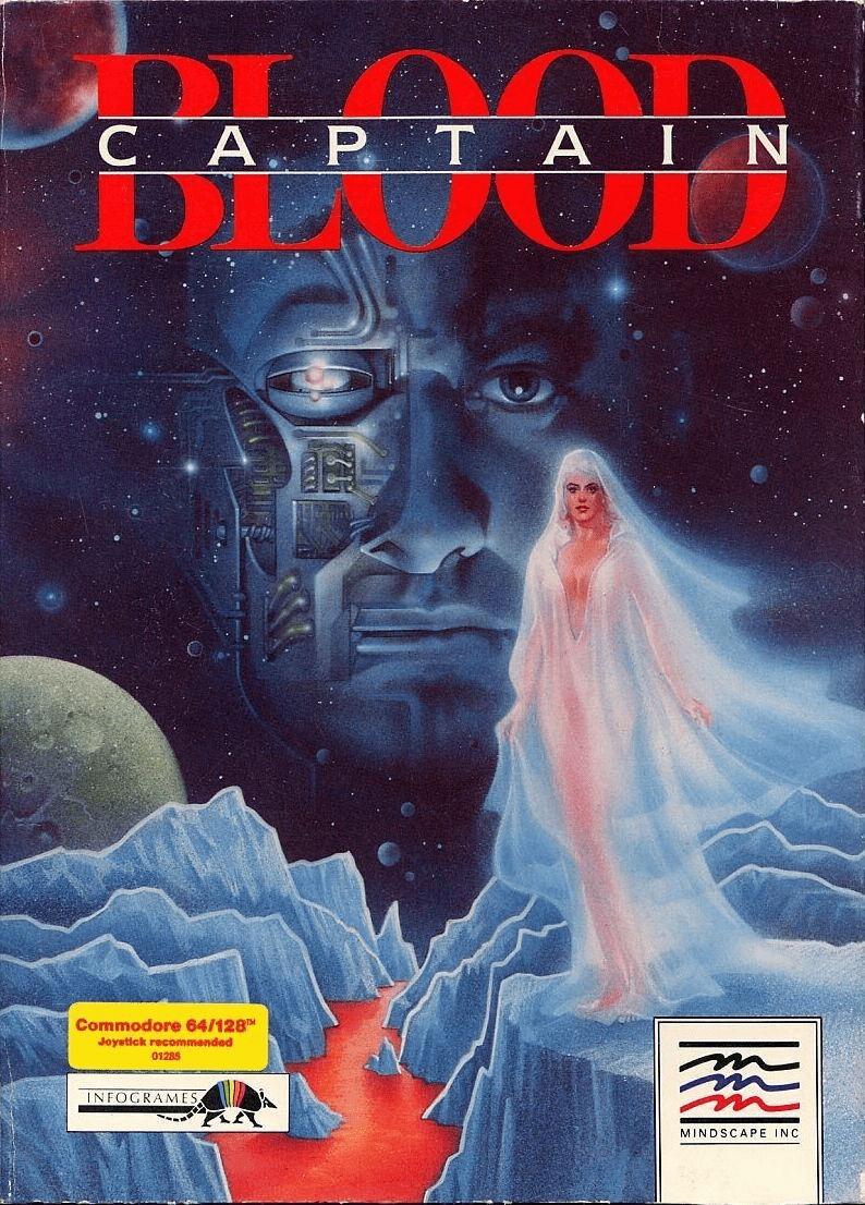 Captain Blood box art for Commodore 64